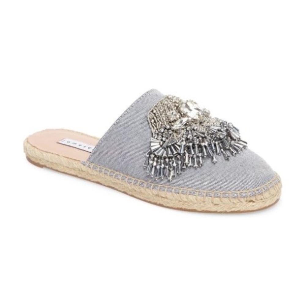 NEW James Chan Izalea Light Denim Mule
